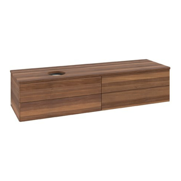 V&B Meuble sous lavabo sans structure de façade Antao 160x50cm, couleur WBP noyer chaud