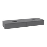 V&B Meuble sous lavabo sans structure de façade Antao 160x50cm, couleur WTP Lac, Anthracite m Lac