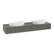V&B Meuble sous-lavabo sans structure de façade Antao 160x50cm, couleur WTP Lac, vert feuille m Lac