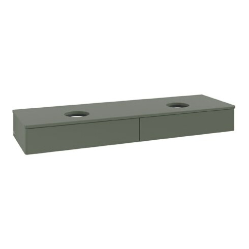 V&B Meuble sous-lavabo sans structure de façade Antao 160x50cm, couleur WTP Lac, vert feuille m Lac