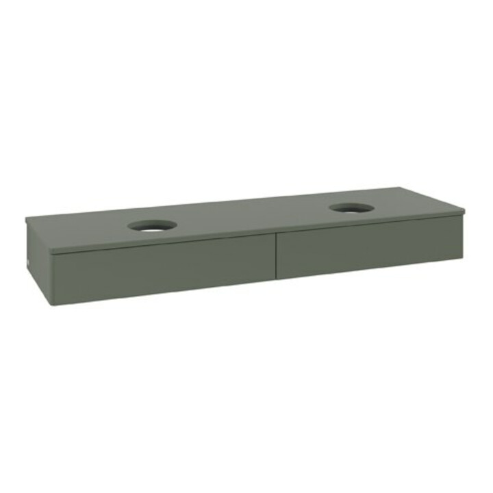 V&B Meuble sous-lavabo sans structure de façade Antao 160x50cm, couleur WTP Lac, vert feuille m Lac