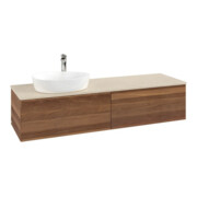 V&B Meuble sous lavabo sans structure de façade Antao 160x50cm, HL, couleur WBP botti., blanc wal