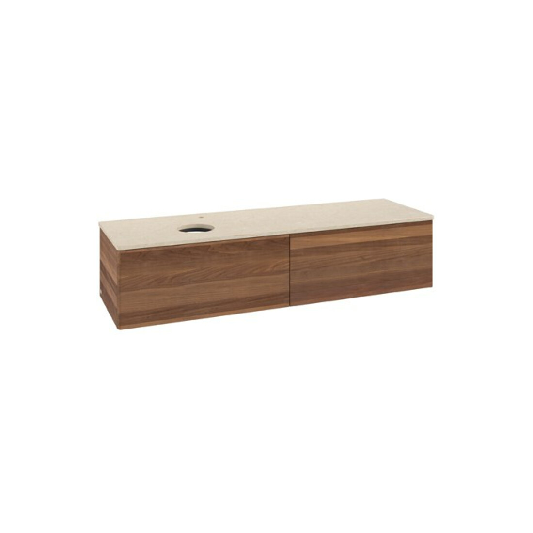 V&B Meuble sous lavabo sans structure de façade Antao 160x50cm, HL, couleur WBP botti., blanc wal