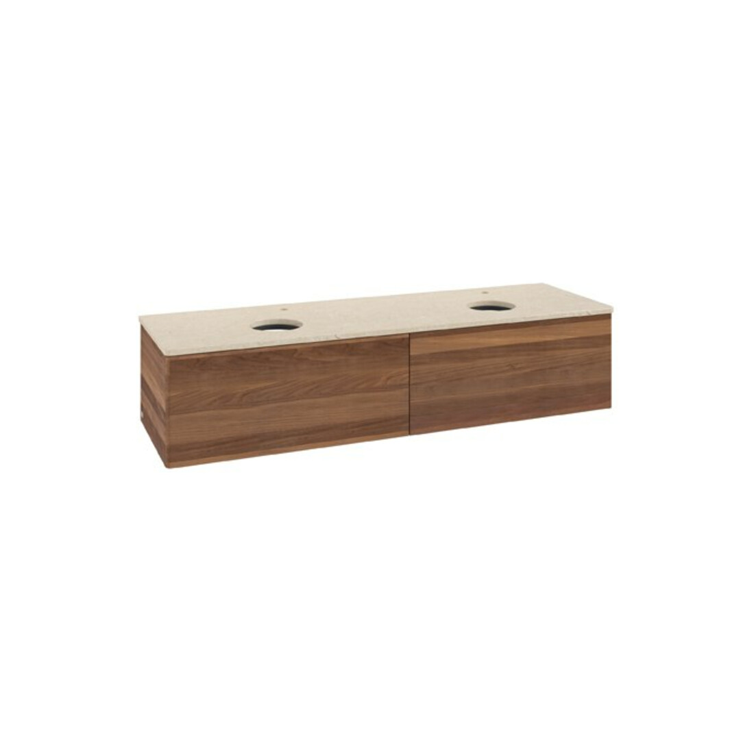 V&B Meuble sous-lavabo sans structure de façade Antao 160x50cm, HL, couleur WBP botti., blanc wal