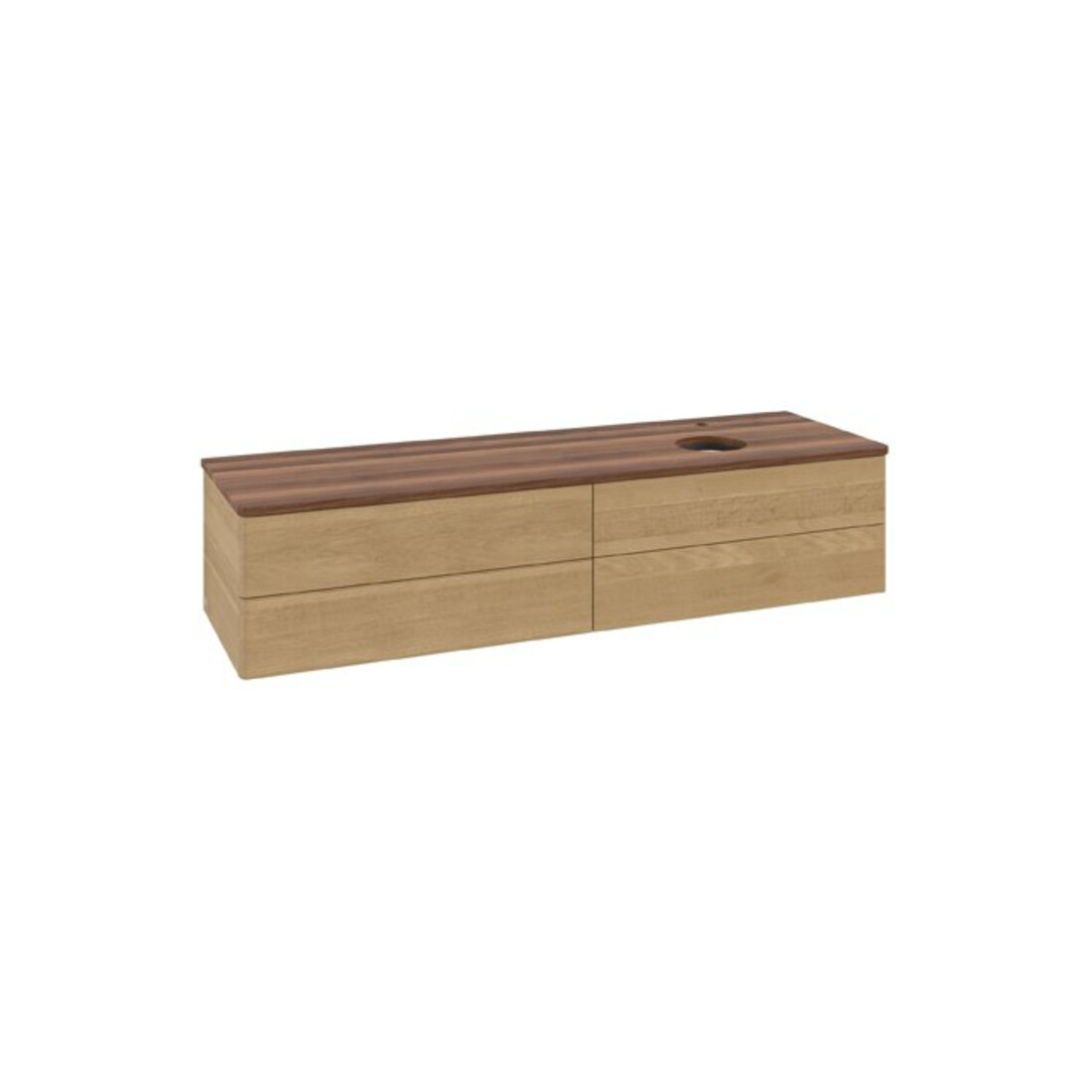 V&B Meuble sous-lavabo sans structure de façade Antao 160x50cm, HL, couleur WBP chêne miel