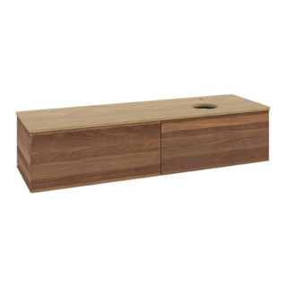 V&B Meuble sous lavabo sans structure de façade Antao 160x50cm, HL, couleur WBP hon. Oa, w. wal
