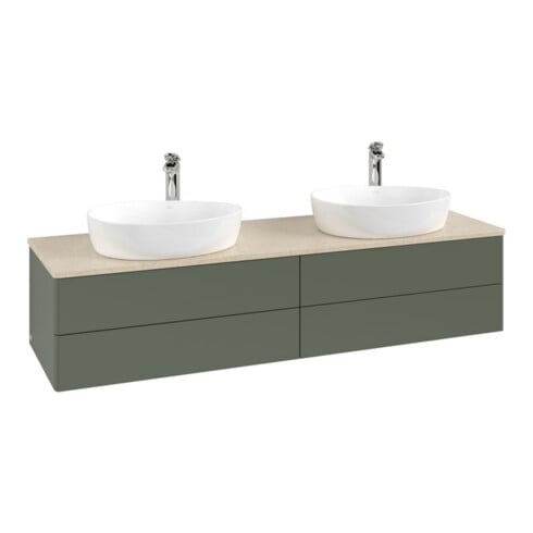 V&B Meuble sous lavabo sans structure de façade Antao 160x50cm, HL, WBP botti., lea gre. m Lac