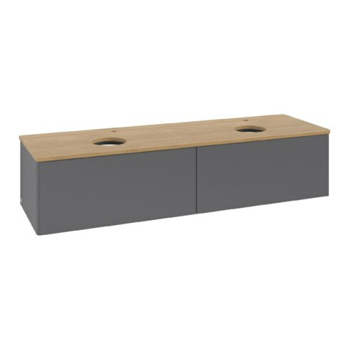 V&B Meuble sous-lavabo sans structure de façade Antao 160x50cm, HL, WBP hon. Oa, A m Lac