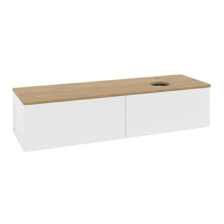 V&B Meuble sous lavabo sans structure de façade Antao 160x50cm, HL, WBP hon. Oa, blanc avec laque