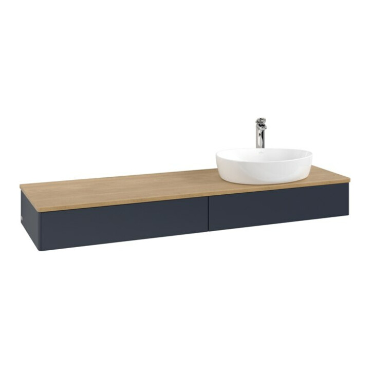 V&B Meuble sous lavabo sans structure de façade Antao 160x50cm, HL, WBP hon. Oa, md bl. m Lac