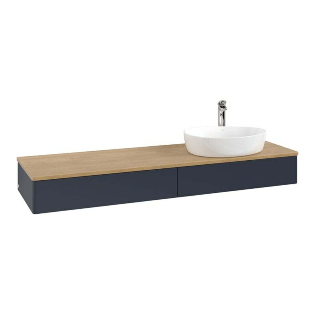 V&B Meuble sous lavabo sans structure de façade Antao 160x50cm, HL, WBP hon. Oa, md bl. m Lac