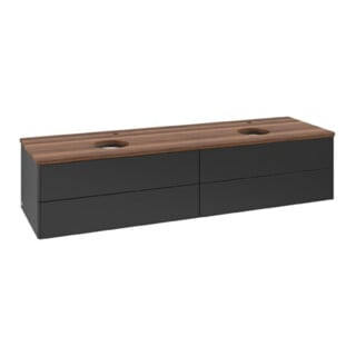 V&B Meuble sous-lavabo sans structure de façade Antao 160x50cm, HL, WBP w. wal, bla m Lac