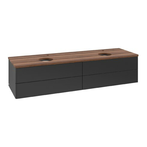 V&B Meuble sous-lavabo sans structure de façade Antao 160x50cm, HL, WBP w. wal, bla m Lac