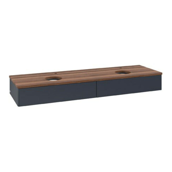 V&B Meuble sous-lavabo sans structure de façade Antao 160x50cm, HL, WBP w. wal, md bl. m Lac