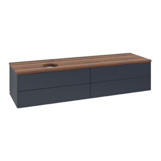 V&B Meuble sous-lavabo sans structure de façade Antao 160x50cm, HL, WBP w. wal, md bl. m Lac
