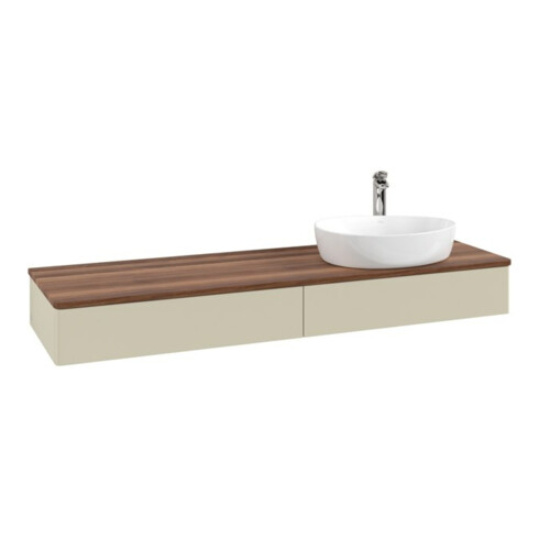 V&B Meuble sous lavabo sans structure de façade Antao 160x50cm, HL, WBP w. wal, si Gr m Lac