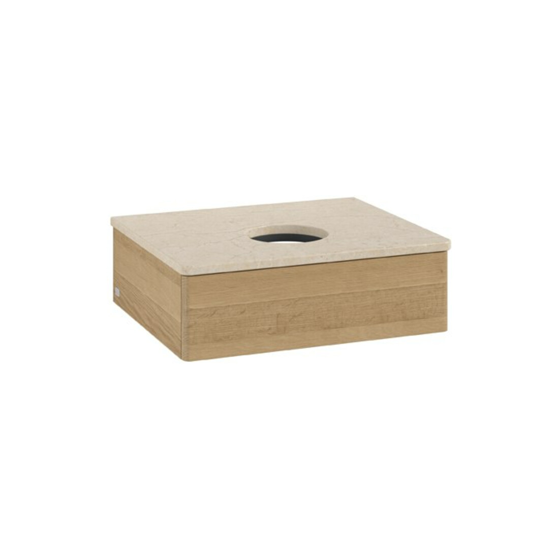 V&B Meuble sous lavabo sans structure de façade Antao 60x19x50 cm, couleur WBP botti, chêne miel