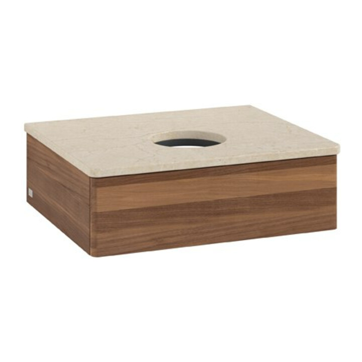 V&B Meuble sous-lavabo sans structure de façade Antao 60x19x50 cm, couleur WBP botti., noyer blanc