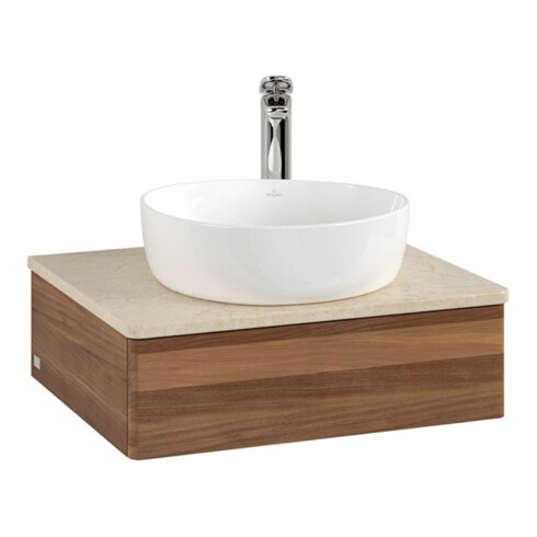 V&B Meuble sous-lavabo sans structure de façade Antao 60x19x50 cm, HL, couleur WBP botti., w. wal