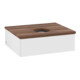 V&B Meuble sous-lavabo sans structure de façade Antao 60x19x50cm, couleur WBP blanc wal, blanc avec Lac-1