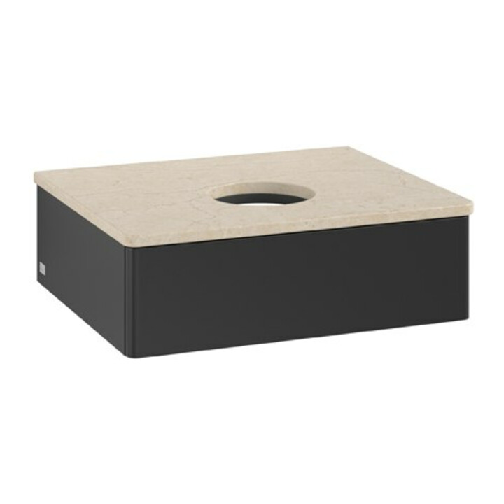 V&B Meuble sous lavabo sans structure de façade Antao 60x19x50cm, couleur WBP botti., bleu m Lac