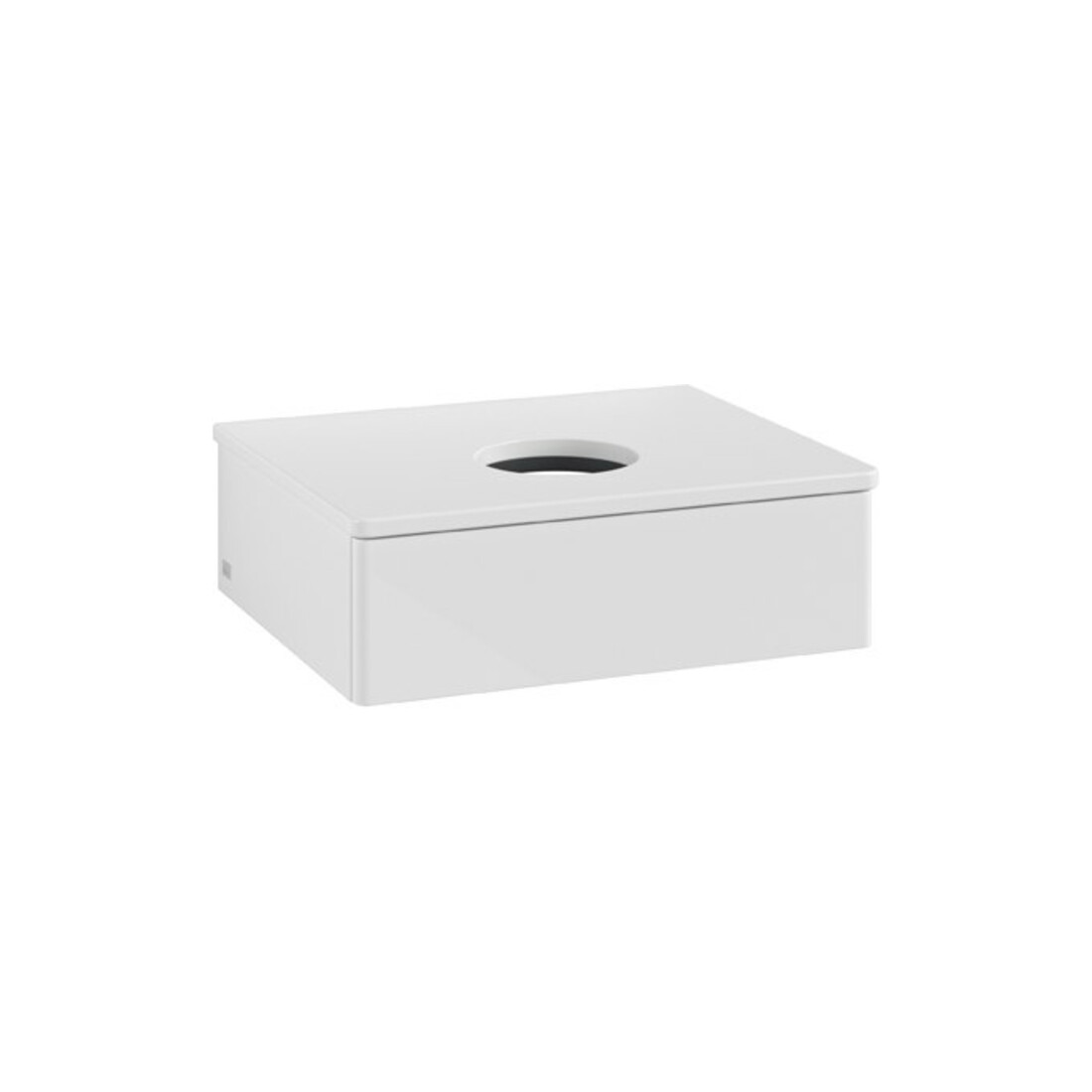 V&B Meuble sous lavabo sans structure de façade Antao 60x19x50cm, couleur WBP Lac, blanc brillant Lac