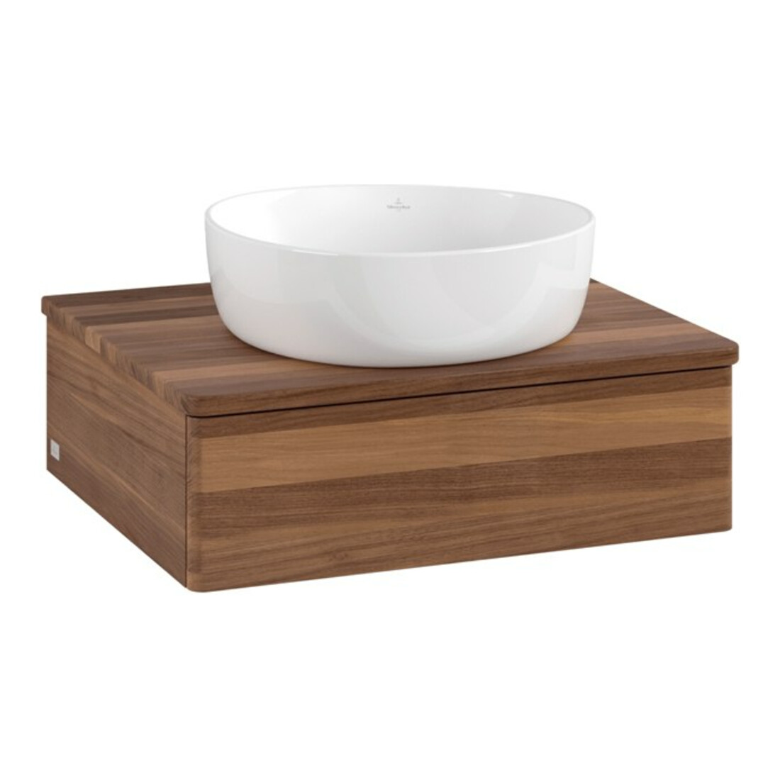 V&B Meuble sous lavabo sans structure de façade Antao 60x19x50cm, couleur WBP w. noyer