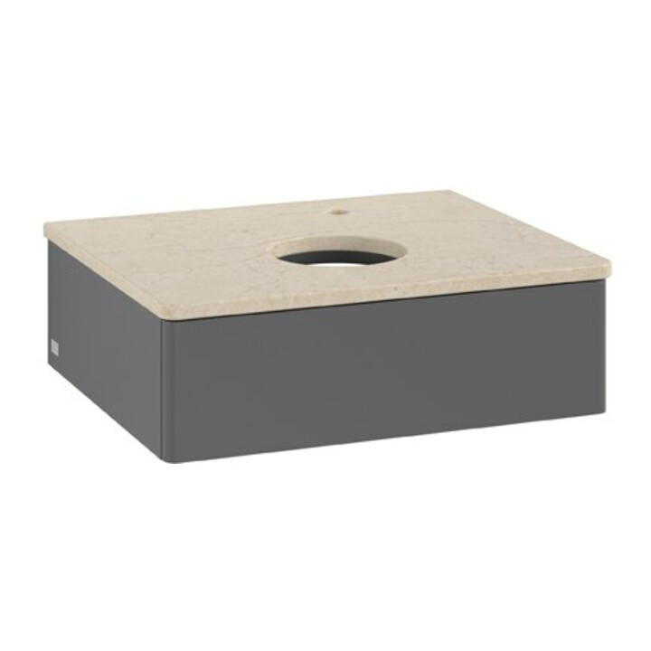 V&B Meuble sous lavabo sans structure de façade Antao 60x19x50cm, HL, WBP botti., A m Lac