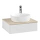 V&B Meuble sous lavabo sans structure de façade Antao 60x19x50cm, HL, WBP botti., blanc brillant Lac-3