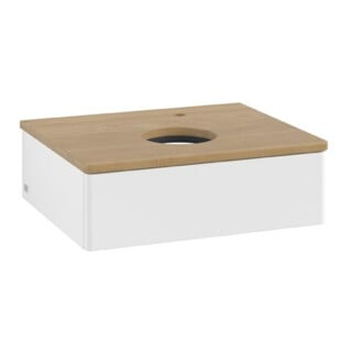 V&B Meuble sous lavabo sans structure de façade Antao 60x19x50cm, HL, WBP hon. Oa, blanc avec laque