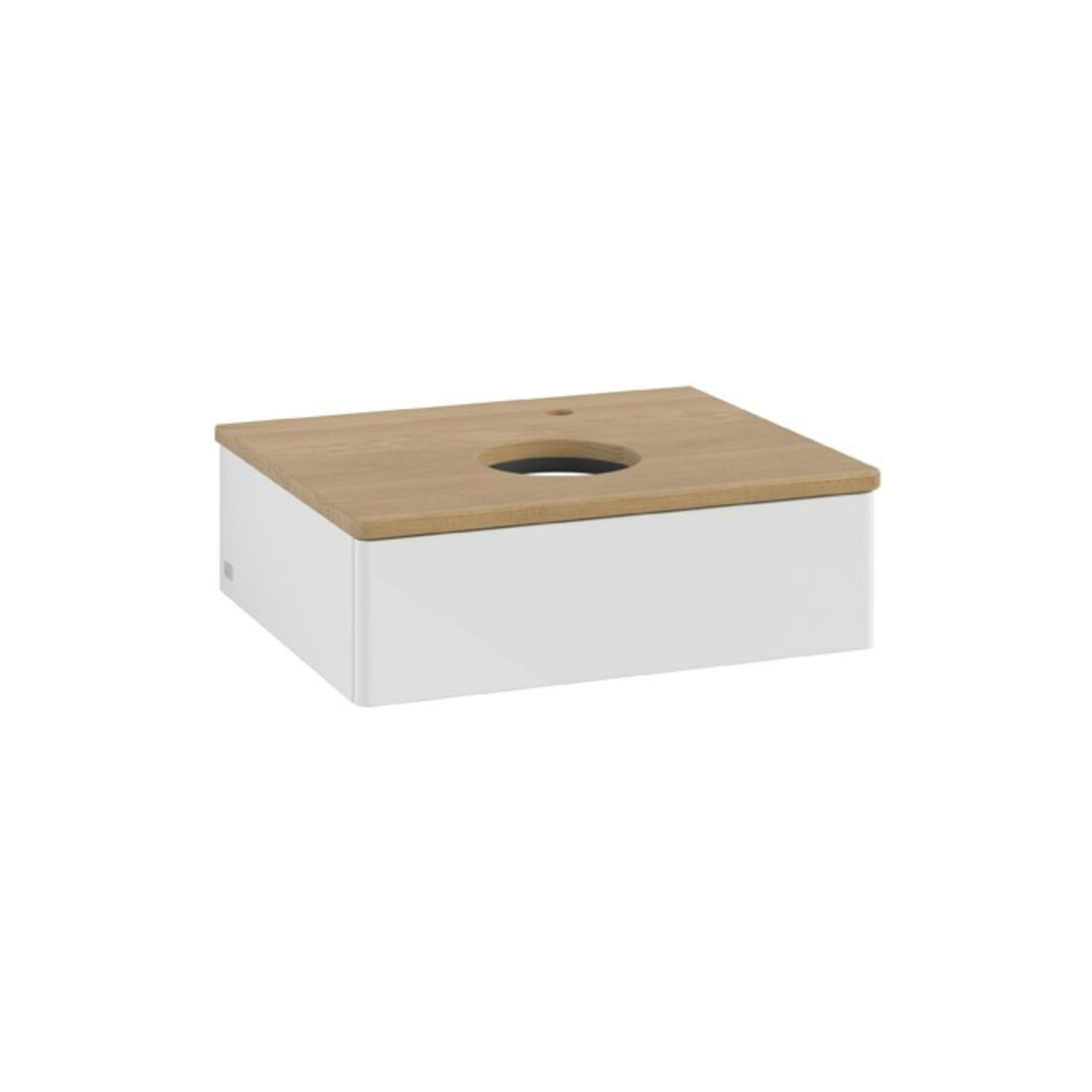 V&B Meuble sous lavabo sans structure de façade Antao 60x19x50cm, HL, WBP hon. Oa, blanc brillant Lac