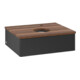 V&B Meuble sous-lavabo sans structure de façade Antao 60x19x50cm, HL, WBP w. wal, bla m Lac-4