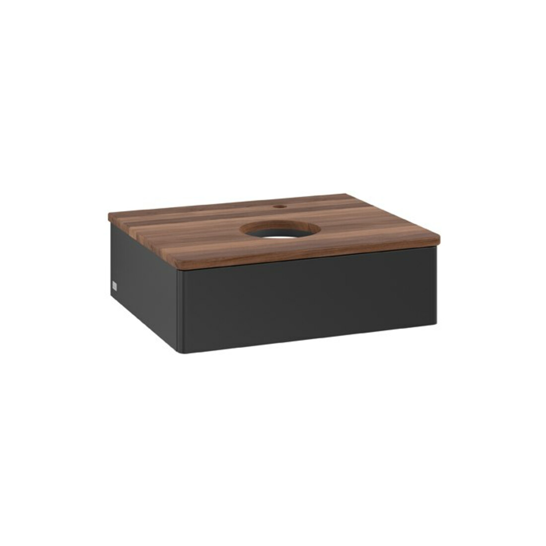 V&B Meuble sous-lavabo sans structure de façade Antao 60x19x50cm, HL, WBP w. wal, bla m Lac