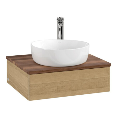V&B Meuble sous lavabo sans structure de façade Antao 60x19x50cm, HL, WBP w. wal, hon. Oa