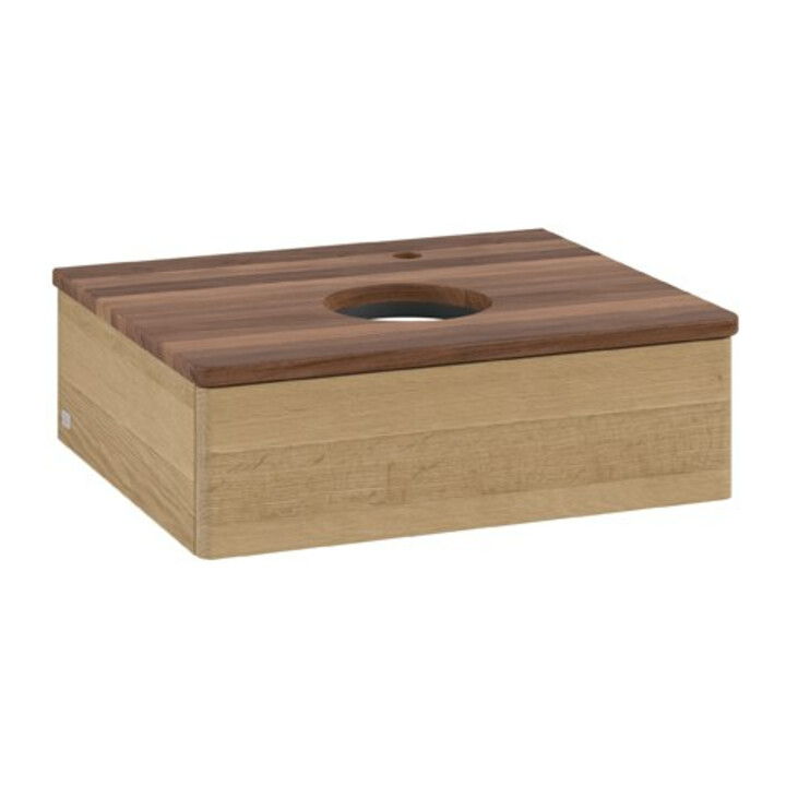 V&B Meuble sous lavabo sans structure de façade Antao 60x19x50cm, HL, WBP w. wal, hon. Oa
