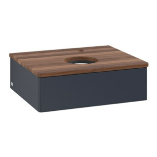 V&B Meuble sous lavabo sans structure de façade Antao 60x19x50cm, HL, WBP w. wal, md bl. m Lac