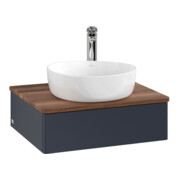 V&B Meuble sous lavabo sans structure de façade Antao 60x19x50cm, HL, WBP w. wal, md bl. m Lac-3