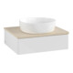 V&B Meuble sous lavabo sans structure de façade Antao 60x19x50cm, WBP botti., blanc brillant Lac-1