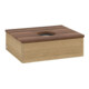 V&B Meuble sous lavabo sans structure de façade Antao 60x19x50cm, WBP couleur w. wal, chêne miel-3