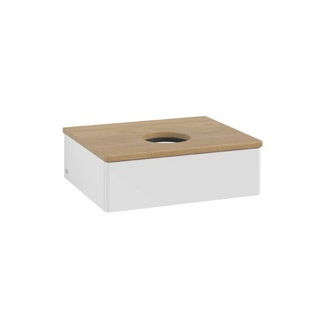 V&B Meuble sous lavabo sans structure de façade Antao 60x19x50cm, WBP hon. Oa, blanc brillant Lac