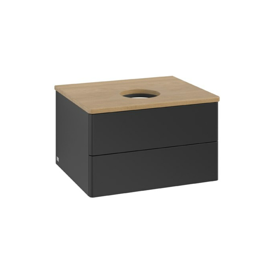 V&B Meuble sous lavabo sans structure de façade Antao 60x36x50 cm, couleur WBP hon. Oa, bleu m Lac