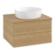V&B Meuble sous lavabo sans structure de façade Antao 60x36x50 cm, couleur WBP hon. Oa, chêne miel-3
