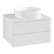 V&B Meuble sous lavabo sans structure de façade Antao 60x36x50 cm, couleur WBP Lac, blanc brillant Lac