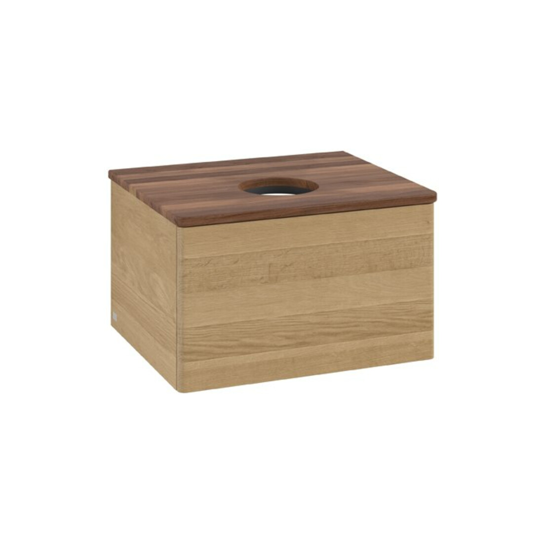 V&B Meuble sous lavabo sans structure de façade Antao 60x36x50 cm, WBP couleur chêne miel