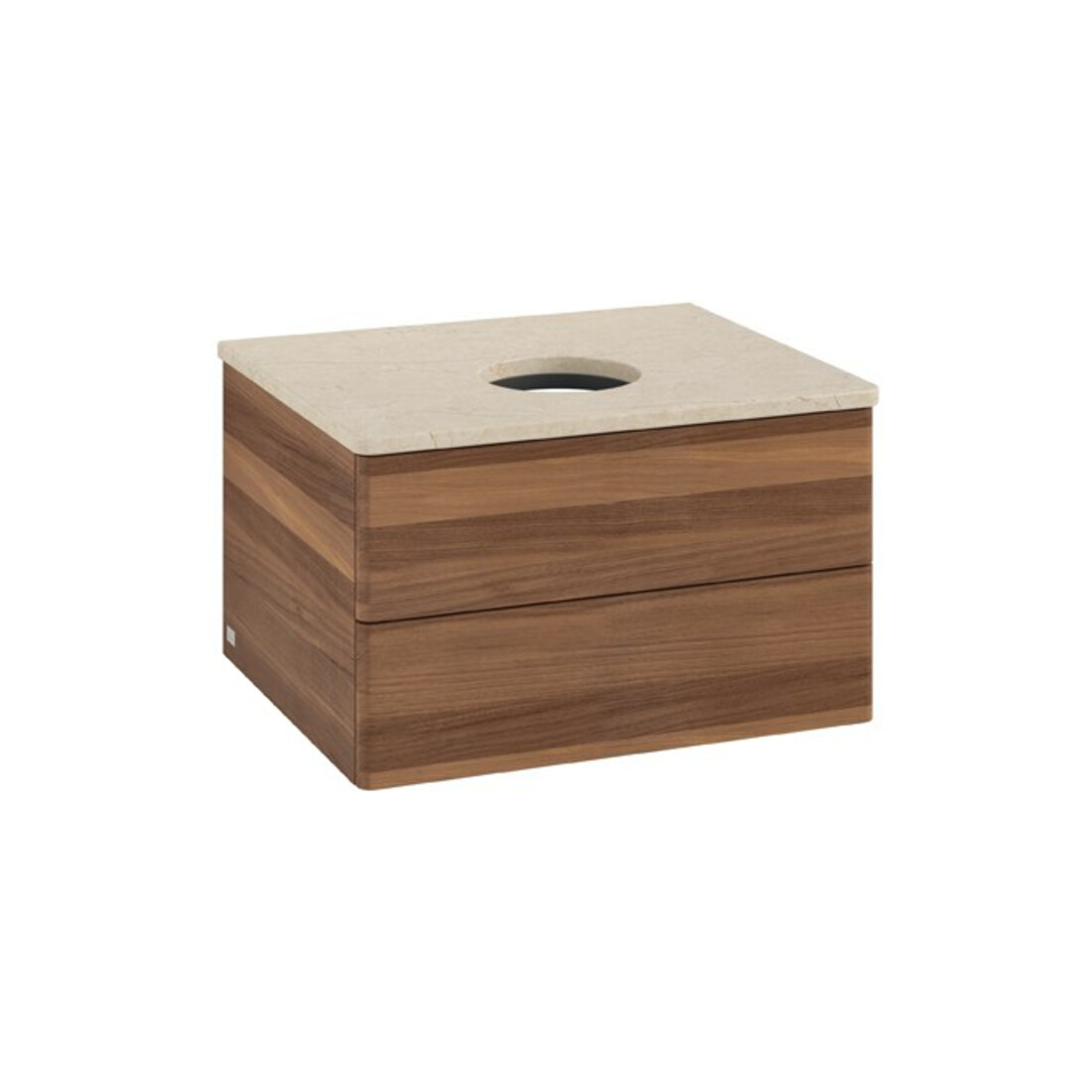 V&B Meuble sous lavabo sans structure de façade Antao 60x36x50cm, couleur WBP botti., noyer