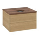 V&B Meuble sous lavabo sans structure de façade Antao 60x36x50cm, couleur WBP chêne miel-1