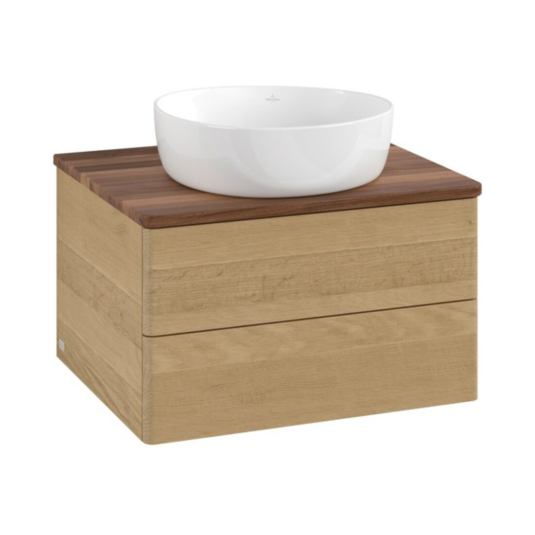 V&B Meuble sous lavabo sans structure de façade Antao 60x36x50cm, couleur WBP chêne miel