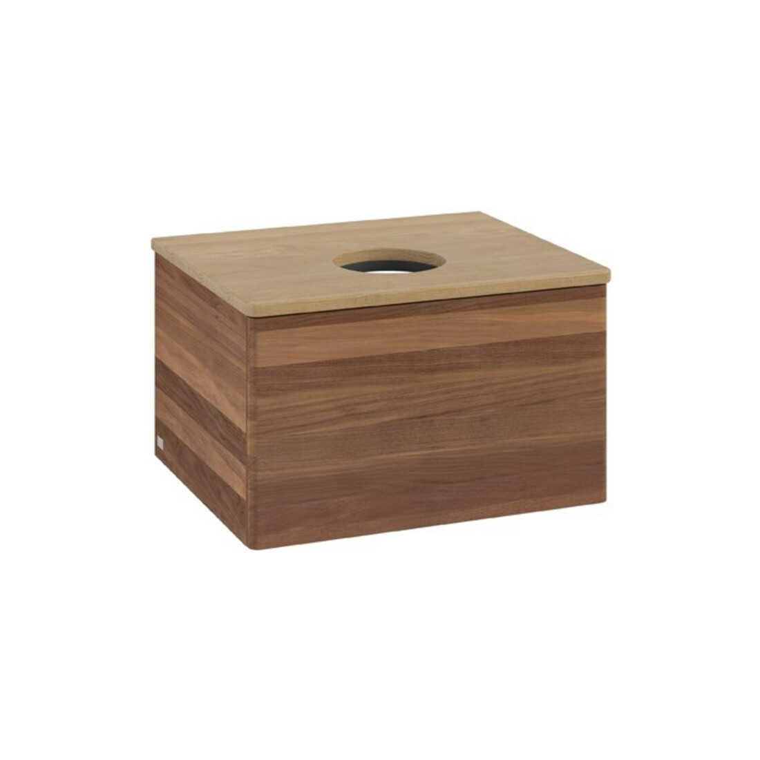 V&B Meuble sous lavabo sans structure de façade Antao 60x36x50cm, couleur WBP miel, noyer