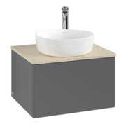 V&B Meuble sous lavabo sans structure de façade Antao 60x36x50cm, HL, WBP botti., A m Lac-3