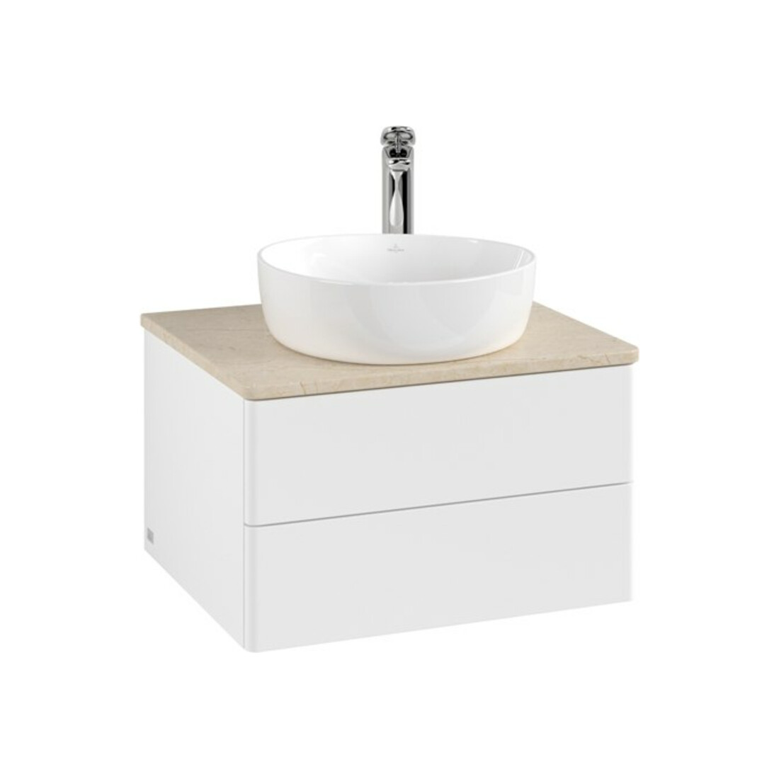 V&B Meuble sous-lavabo sans structure de façade Antao 60x36x50cm, HL, WBP botti., blanc m Lac